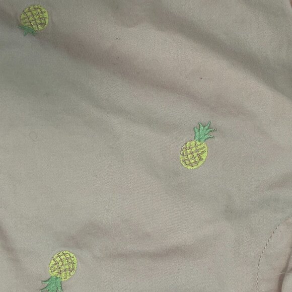 Cynthia Rowley Pineapple Embroidered Shorts- 8 - Picture 3 of 5